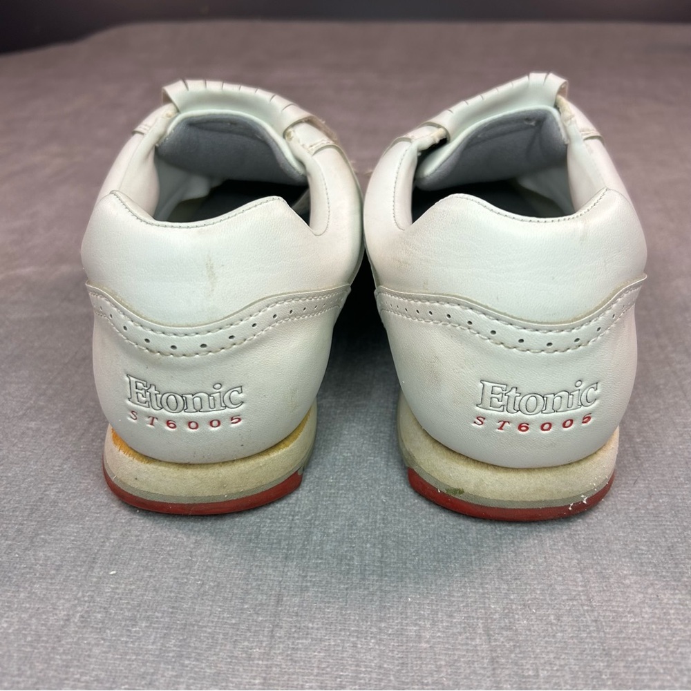 Etonic ST6005 White Leather Golf Shoes with Removable Kiltie Fringe Sz 9.5
